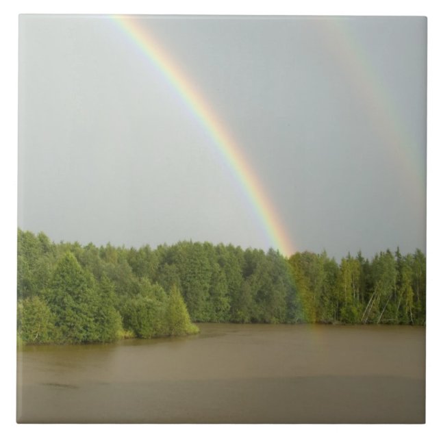 Russia, Typical river views between Goritzy & Ceramic Tile (Front)