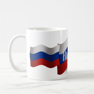 Russia Waving Flag Coffee Mug