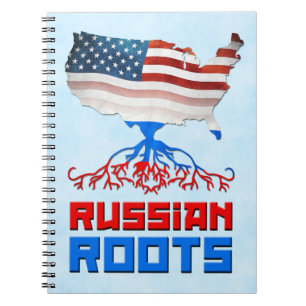 Russian American Roots Notepad Notebook