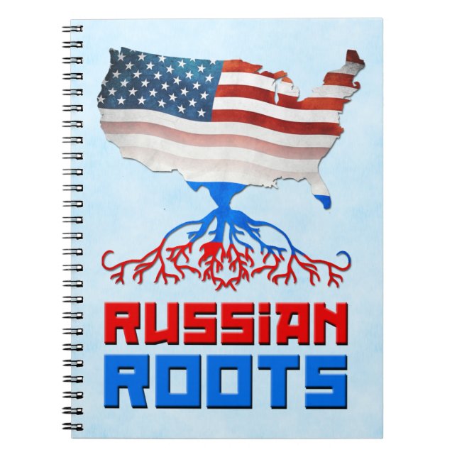 Russian American Roots Notepad Notebook (Front)