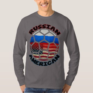 Russian American Soccer Fan Tee