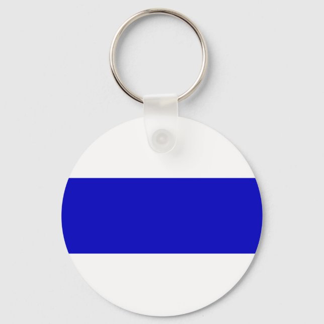 russian anti war flag ukraine blue line solidarity key ring (Front)