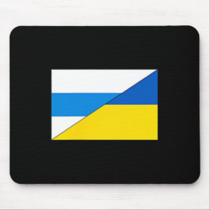 Russian Anti-war Flag Ukraine Flag Net Voyne No To Mouse Pad