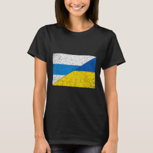 Russian Anti-war Flag Ukraine Flag Net Voyne No To T-Shirt
