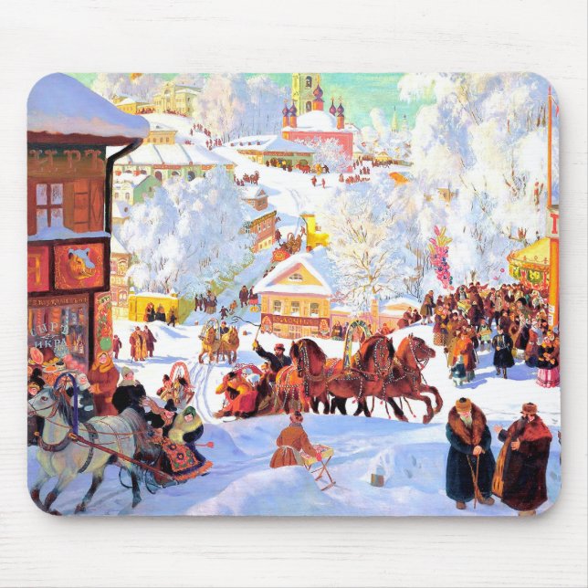 Russian Art Christmas Gift  Mouse Pad (Front)