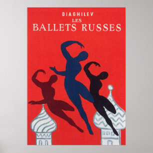 Russian Ballet Vintage Dance Poster