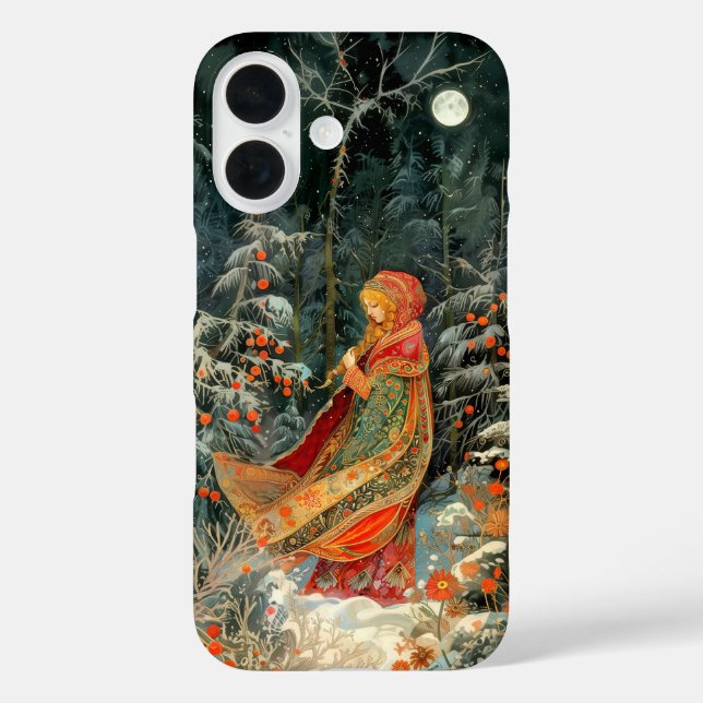 Russian beautiful girl, folk painting Case-Mate iPhone case (Back)
