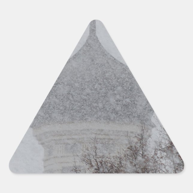 Russian Blizzard Triangle Sticker (Front)