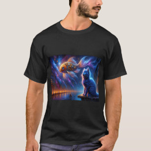 Russian Blue and Mechanical Fish T-Shirt