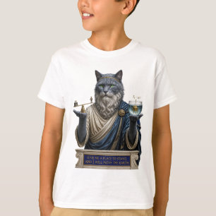 Russian Blue Archimedes Cat T-Shirt