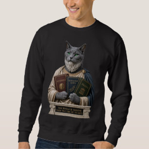 Russian Blue Aristotle Cat Sweatshirt