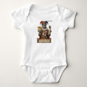 Russian Blue Arlequin Cat Baby Bodysuit