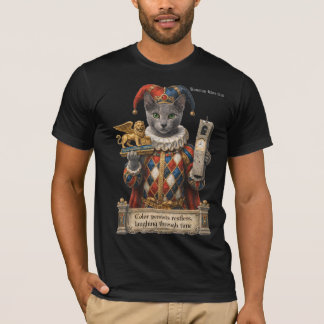 Russian Blue Arlequin Cat T-Shirt