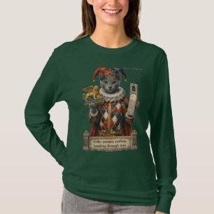 Russian Blue Arlequin Cat T-Shirt