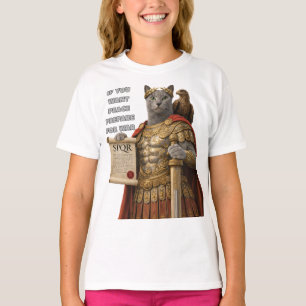 Russian Blue Caesar Cat T-Shirt