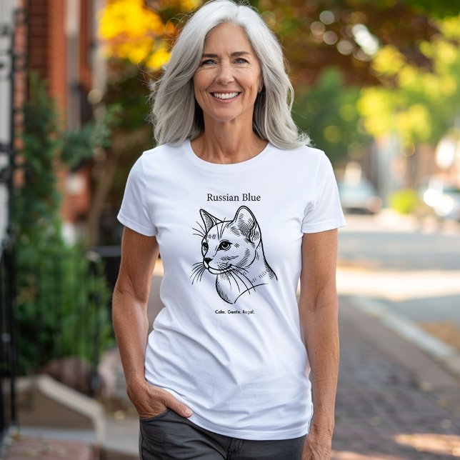 Russian Blue Cat Breed T-Shirt (Creator Uploaded)