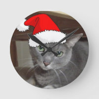 Russian Blue Cat Christmas