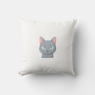 Russian blue cat cushion