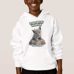 Russian Blue Cat – I See You Human