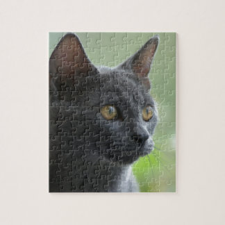 Russian Blue Cat Jigsaw Puzzle