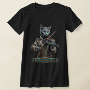 Russian Blue Cat Of The Timeless Serenissima T-Shirt