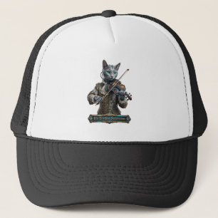 Russian Blue Cat Of The Timeless Serenissima Trucker Hat