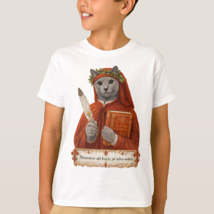 Russian Blue Dante Alighieri Cat T-Shirt