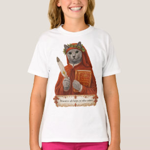 Russian Blue Dante Alighieri Cat T-Shirt