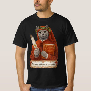 Russian Blue Dante Alighieri Cat T-Shirt