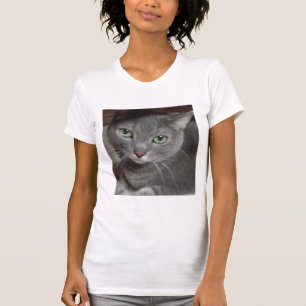 Russian Blue Grey Cat T-Shirt