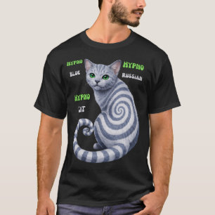 Russian Blue Hypno Cat T-Shirt
