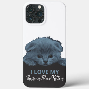 Russian Blue Kitten iPhone 13 Pro Max Case