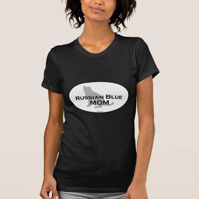 Russian Blue Mum T-Shirt (Front)