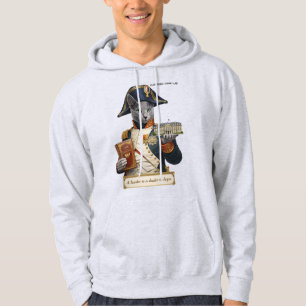 Russian Blue Napoleon Bonaparte Cat Hoodie
