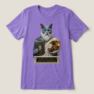 Russian Blue Plato Cat Tri-Blend Shirt