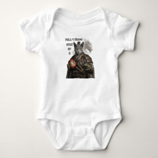 Russian Blue Samurai Cat Baby Bodysuit