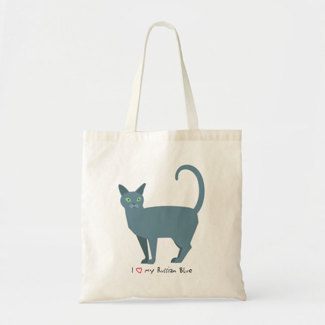 Russian Blue Shopping Tote Bag (Front)