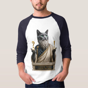 Russian Blue Socrates Cat T-Shirt