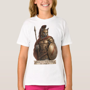 Russian Blue Spartan Cat T-Shirt
