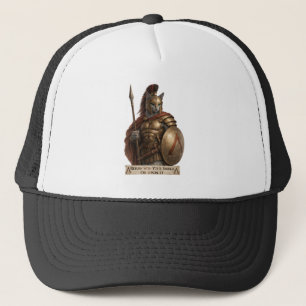 Russian Blue Spartan Cat Trucker Hat