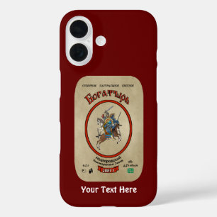 Russian Bogatyr Beer iPhone 16 Case
