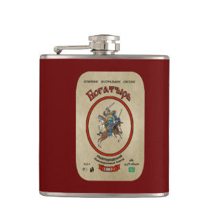 Russian Bogatyr Beer Hip Flask