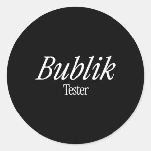 Russian Bublik Shirt Women Men Kids Boys Girls Bub Classic Round Sticker