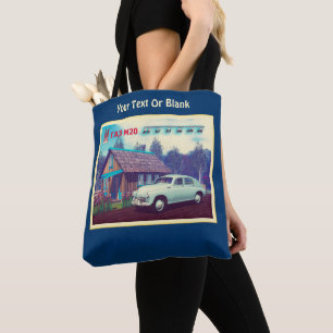 Russian Car And Dacha Tote Bag