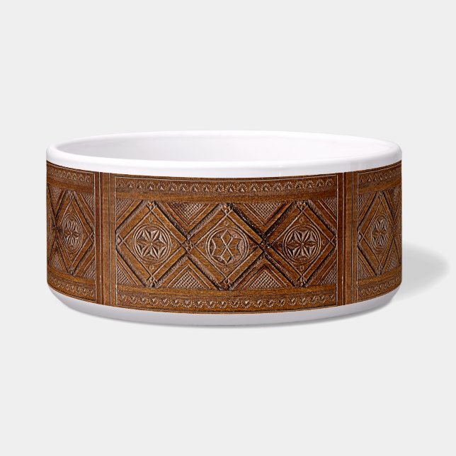 Russian Carved Wood Box (Front)