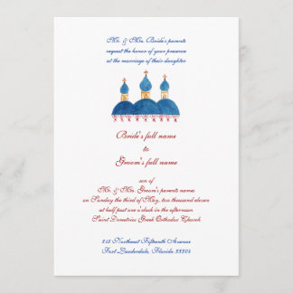 Russian Church Invitation