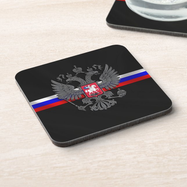 Russian Coat of arms Coaster (Left Side)