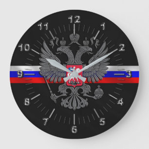 Russian Coat of arms Large Clock