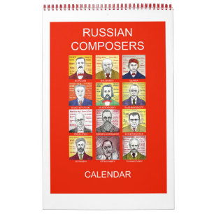 RUSSIAN COMPOSERS wall calendar