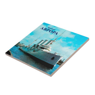Russian Cruiser Aurora Ceramic Tile